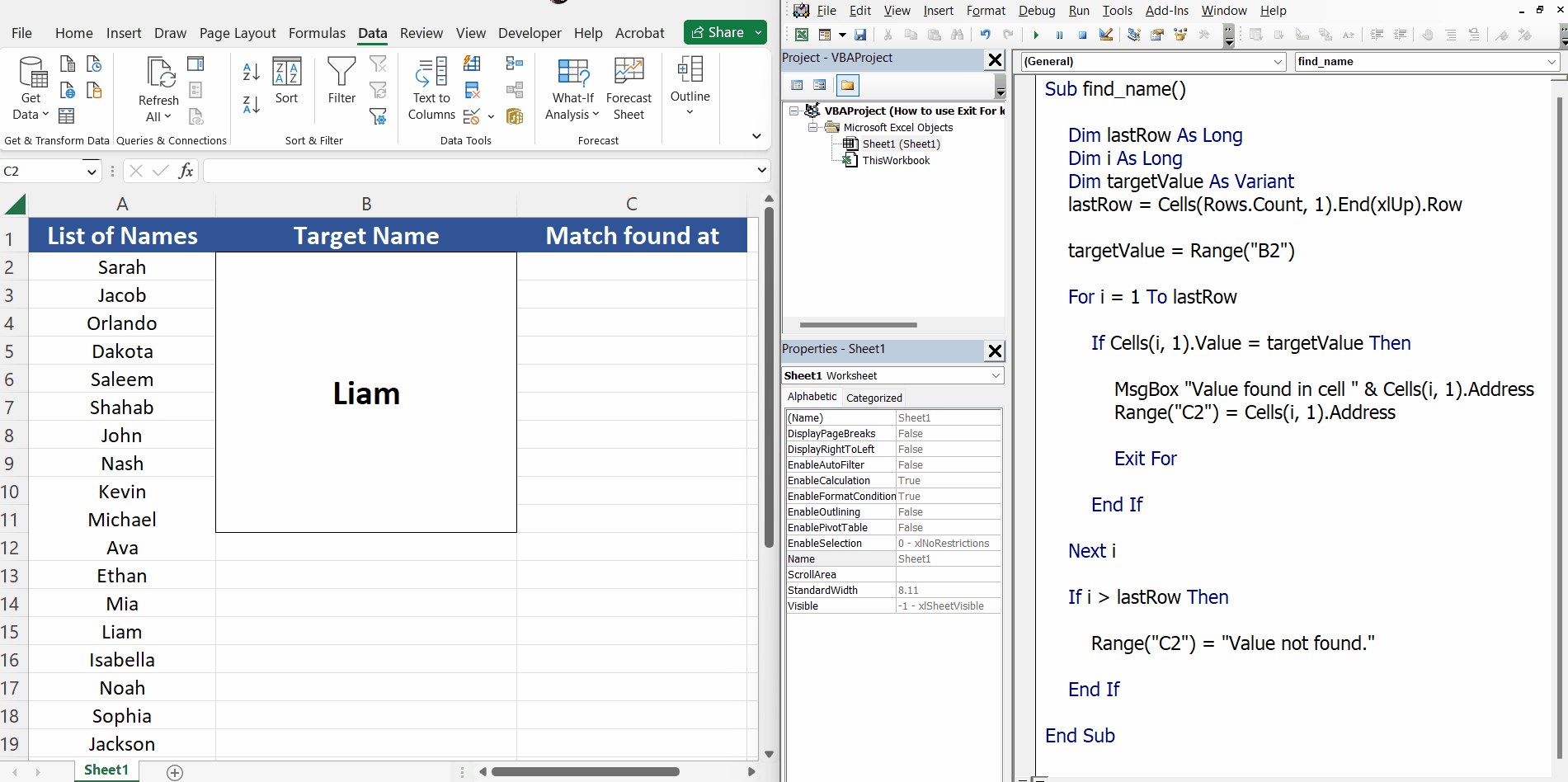 How To Exit For Loop Using Vba In Excel Spreadcheaters