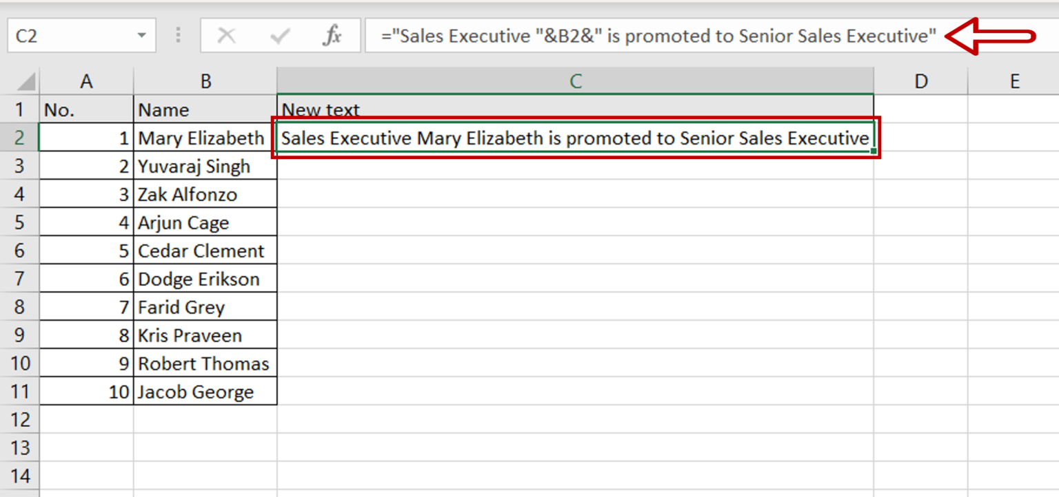 How To Add Text To The Beginning Or End Of All Cells In Excel