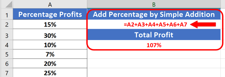 How To Add Percentages In Excel Spreadcheaters 2971
