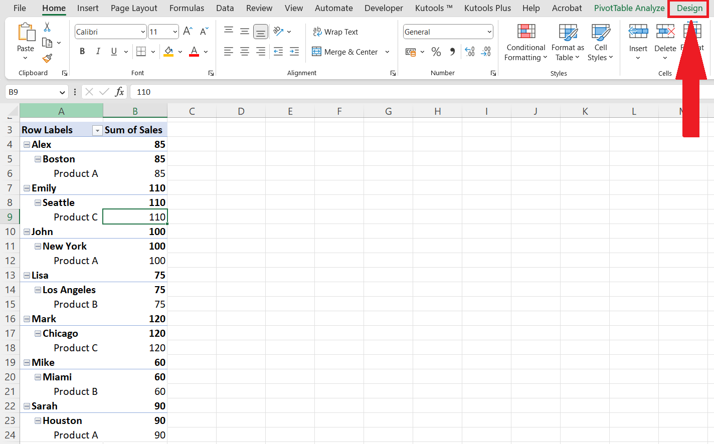 How To Show Grand Total In Pivot Table | SpreadCheaters