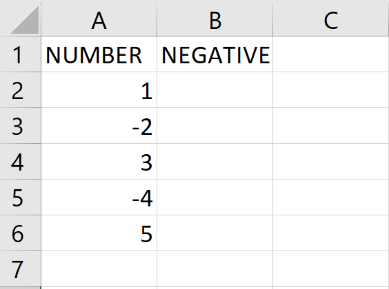 How To Make The Numbers Negative In Excel