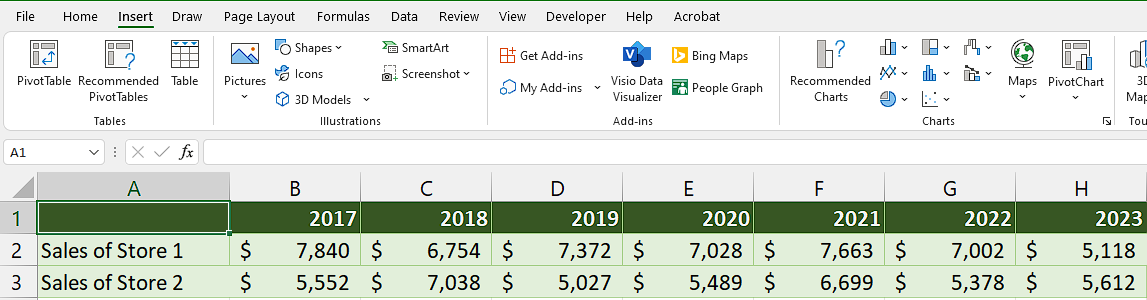 How To Show Overlapping Data In Excel Line Graph