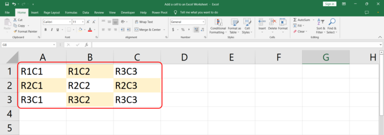 How To Add Cells To An Existing Table In Excel