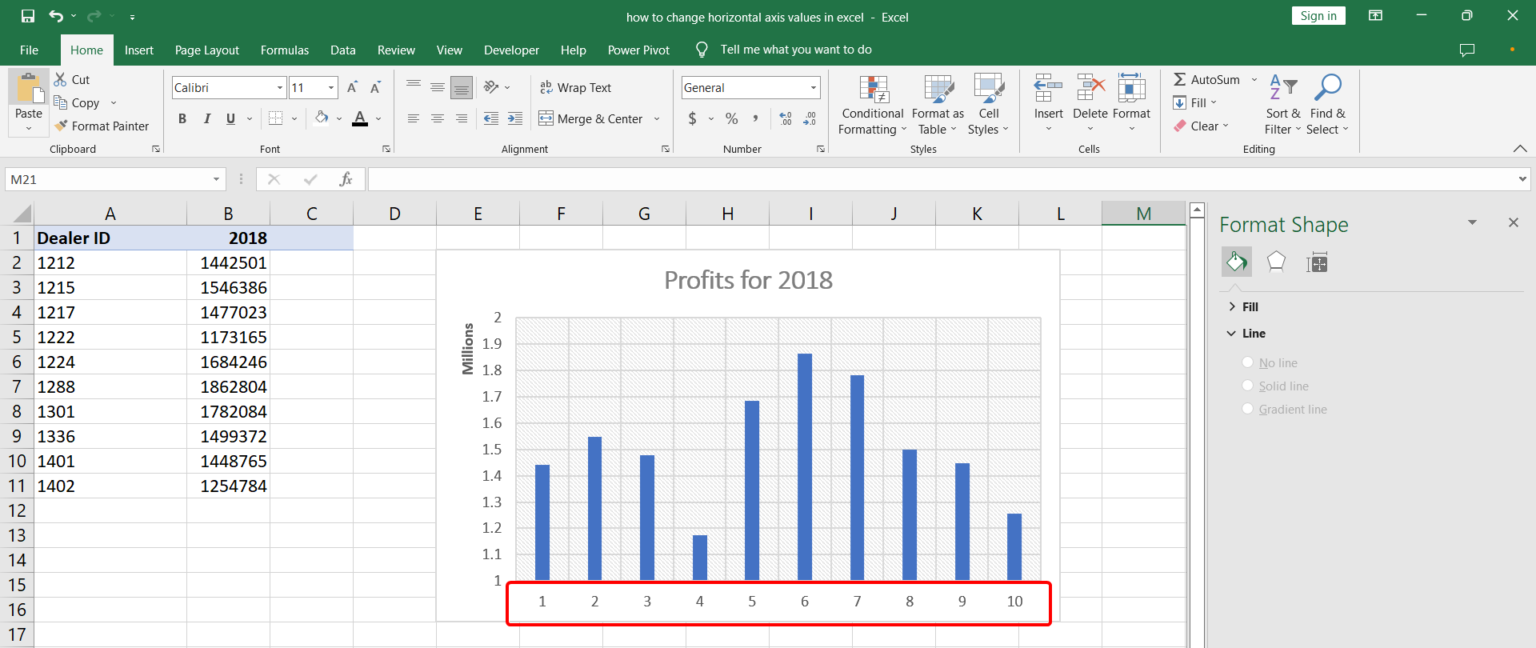 how-to-change-horizontal-axis-values-in-excel-learn-excel