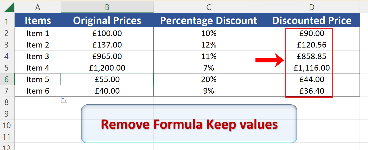 How To Remove Formulas And Keep Values In Excel Spreadcheaters 7242