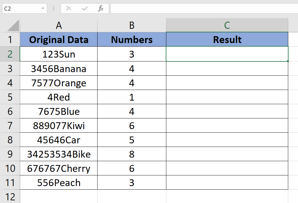 How To Remove Numbers In Excel From The Left