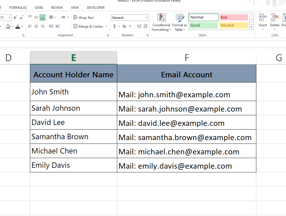 how to remove text from excel field