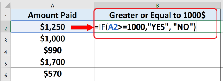 How To Use Greater Or Equal To In Excel Spreadcheaters 8494