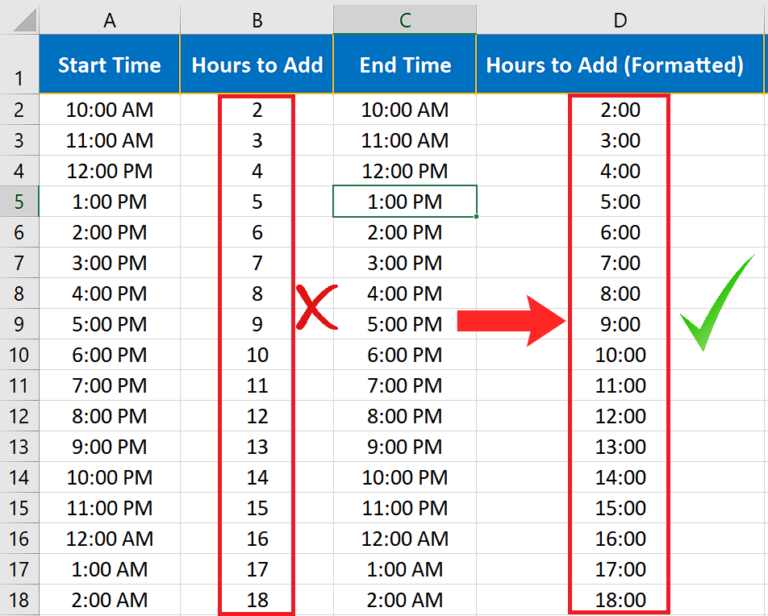 How To Add Time In Excel SpreadCheaters