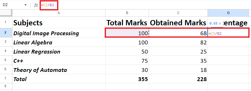 how-to-calculate-percentages-in-google-sheets-spreadcheaters