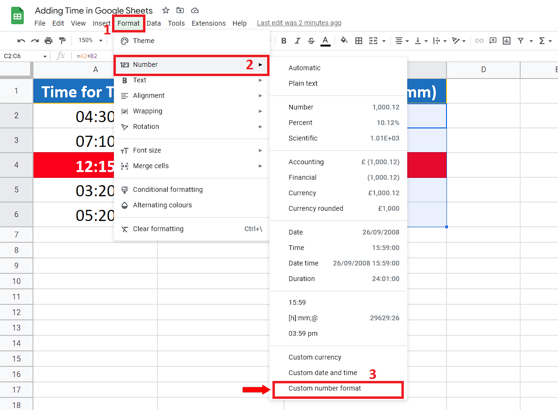 How To Add Time In Google Sheets | SpreadCheaters