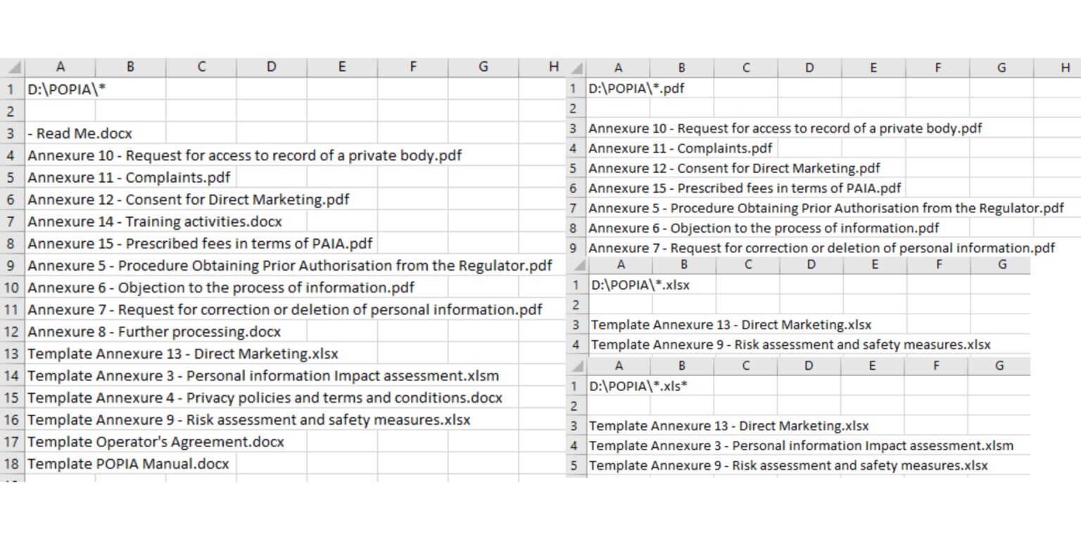 how-to-get-a-list-of-files-in-a-folder-into-excel-spreadcheaters