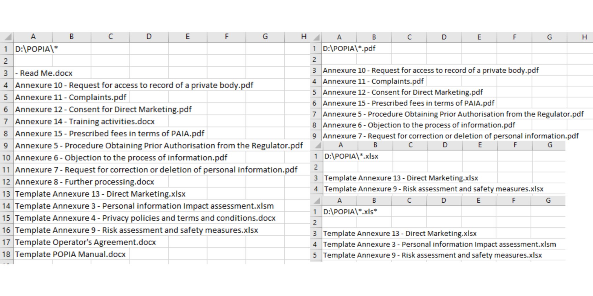 How To Get A List Of Files In A Folder Into Excel | SpreadCheaters
