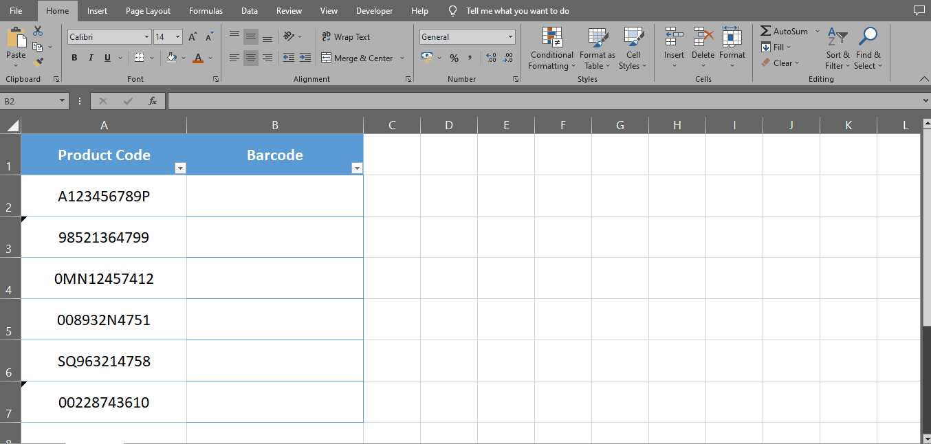 How To Create Barcodes In Excel 2013 | SpreadCheaters