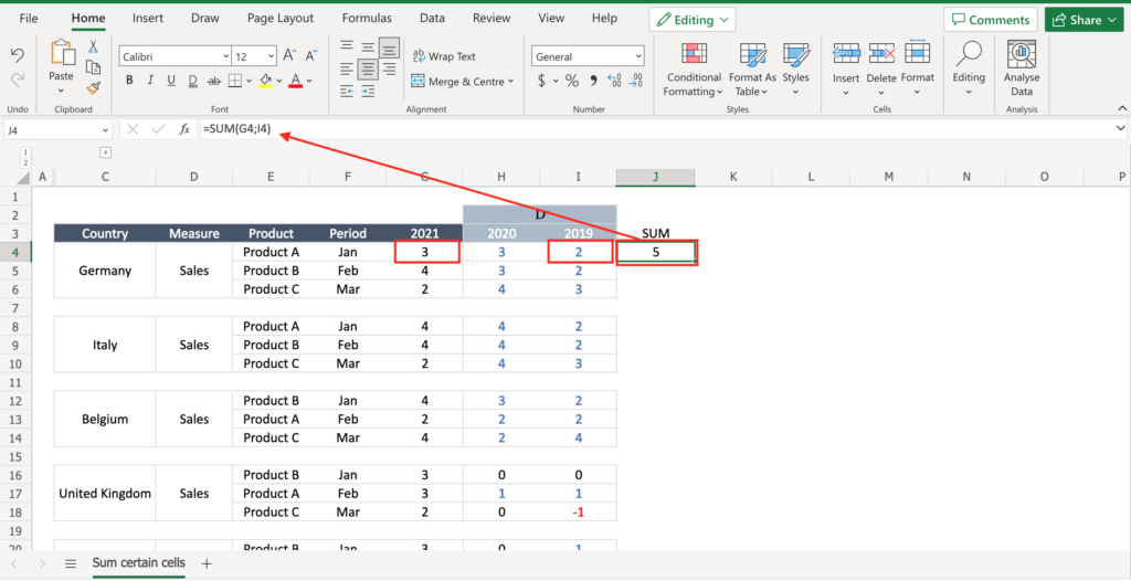 how-do-you-sum-only-certain-cells-in-excel-spreadcheaters