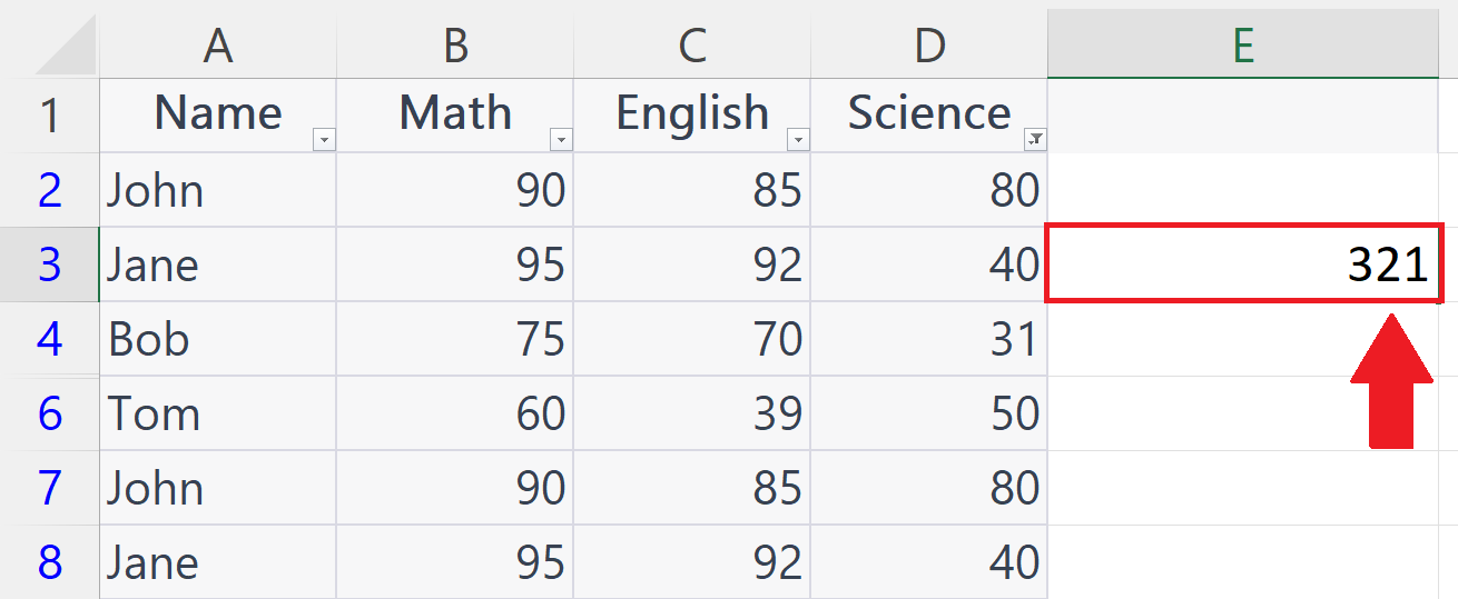 how-to-sum-only-visible-cells-in-microsoft-excel-spreadcheaters