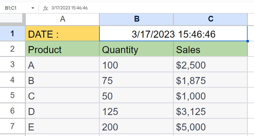 date-and-time-in-google-sheets