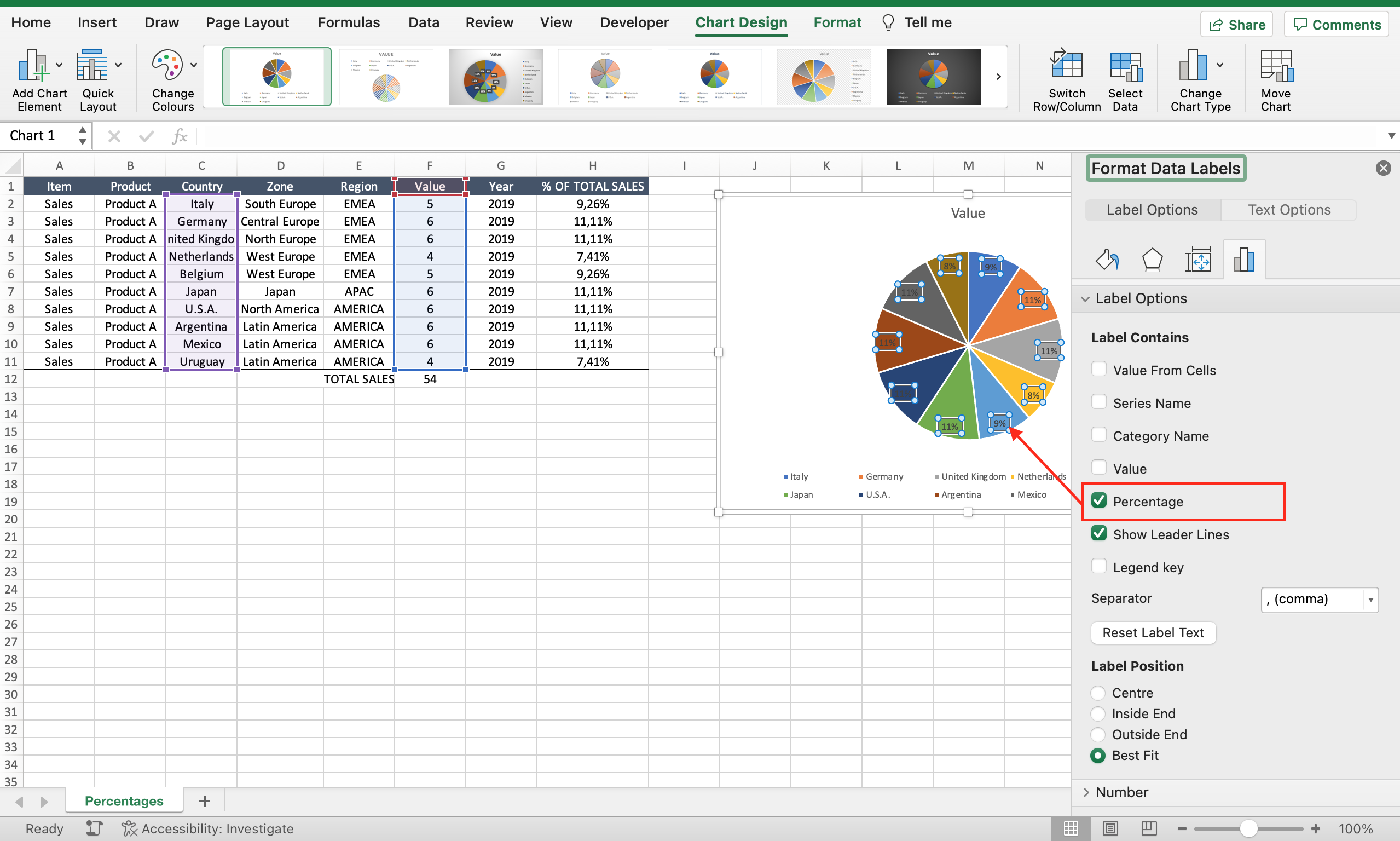 how-to-add-percentages-to-pie-chart-in-excel-spreadcheaters