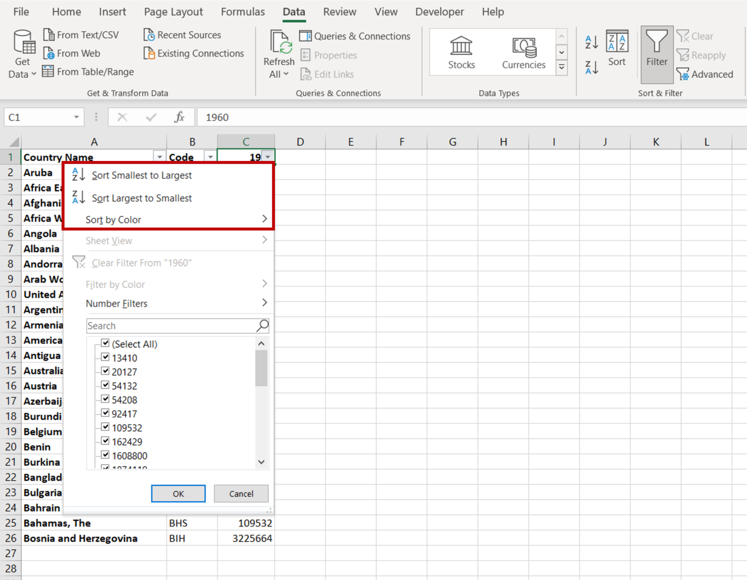 how-to-add-sort-button-in-excel