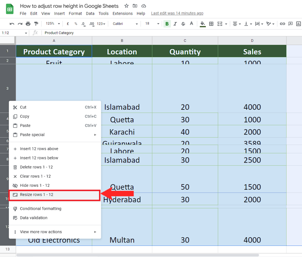 How To Adjust Row Height In Google Sheets SpreadCheaters