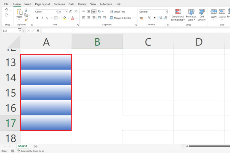 How to apply gradient fill in microsoft excel spreadcheaters