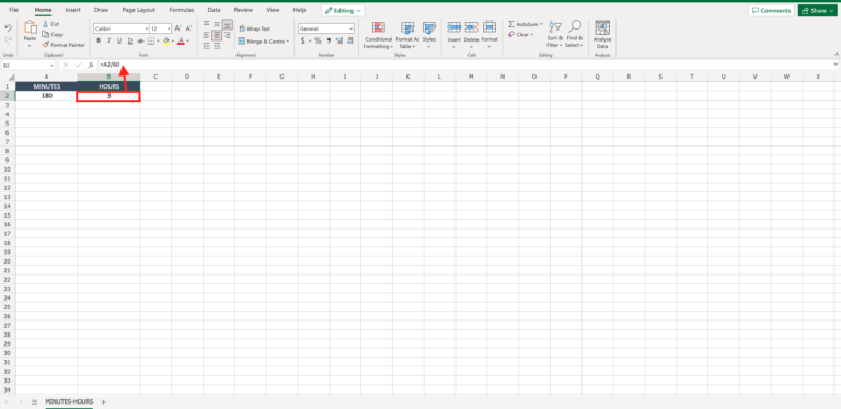 How To Convert Minutes Into Hours In Excel | SpreadCheaters