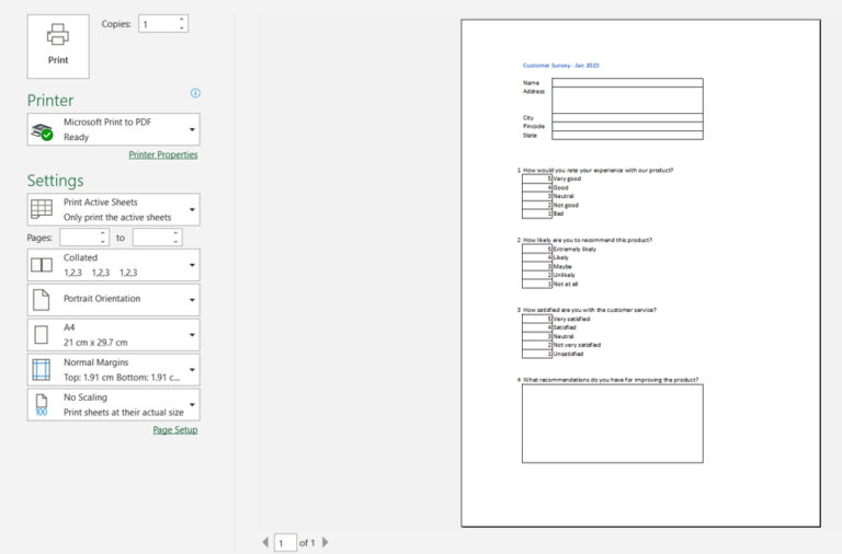 How To Create A Printable Form In Excel SpreadCheaters