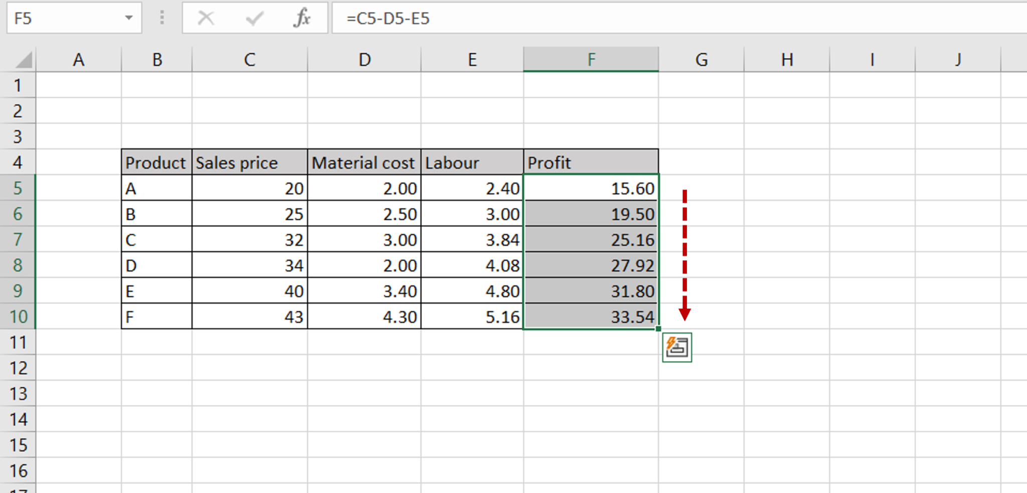 How To Drag A Formula In Excel Spreadcheaters 