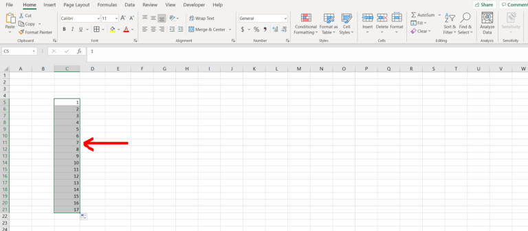 Drag Number In Excel Not Working