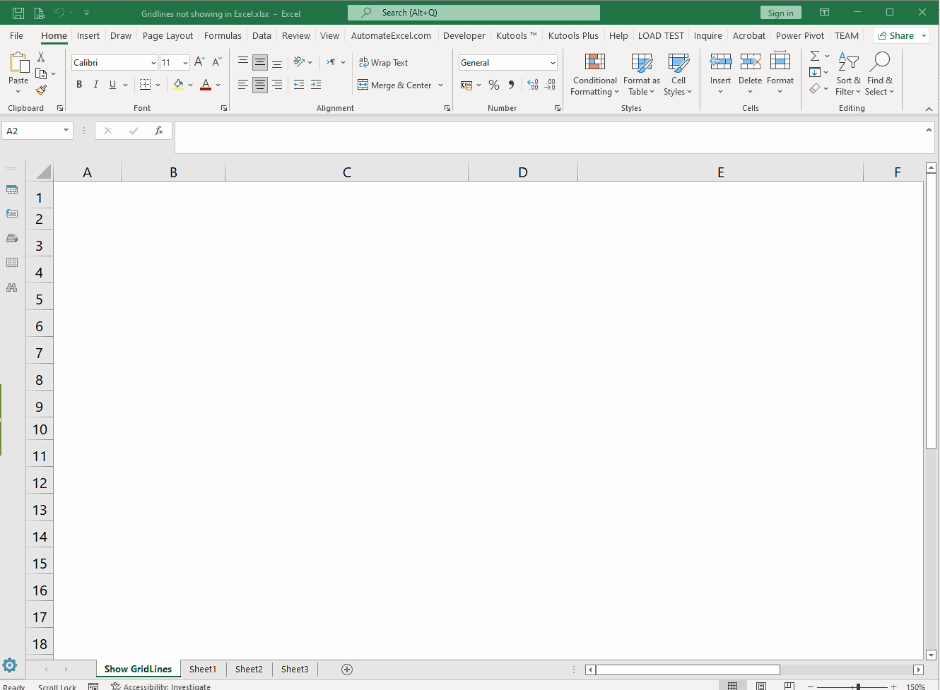 How To Fix Excel Gridlines Not Showing Issue SpreadCheaters