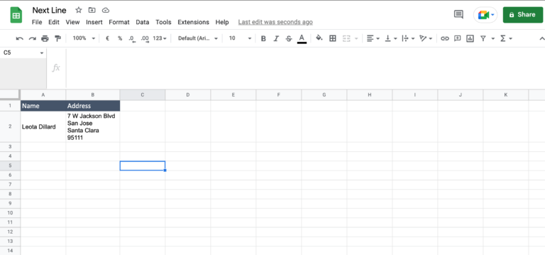How To Go To Next Line In Google Sheets SpreadCheaters