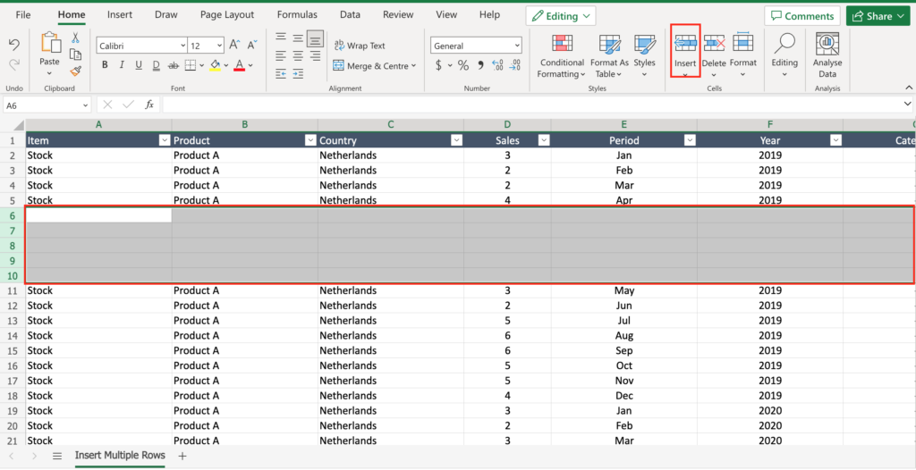 how-to-insert-multiple-rows-in-excel-between-data-spreadcheaters