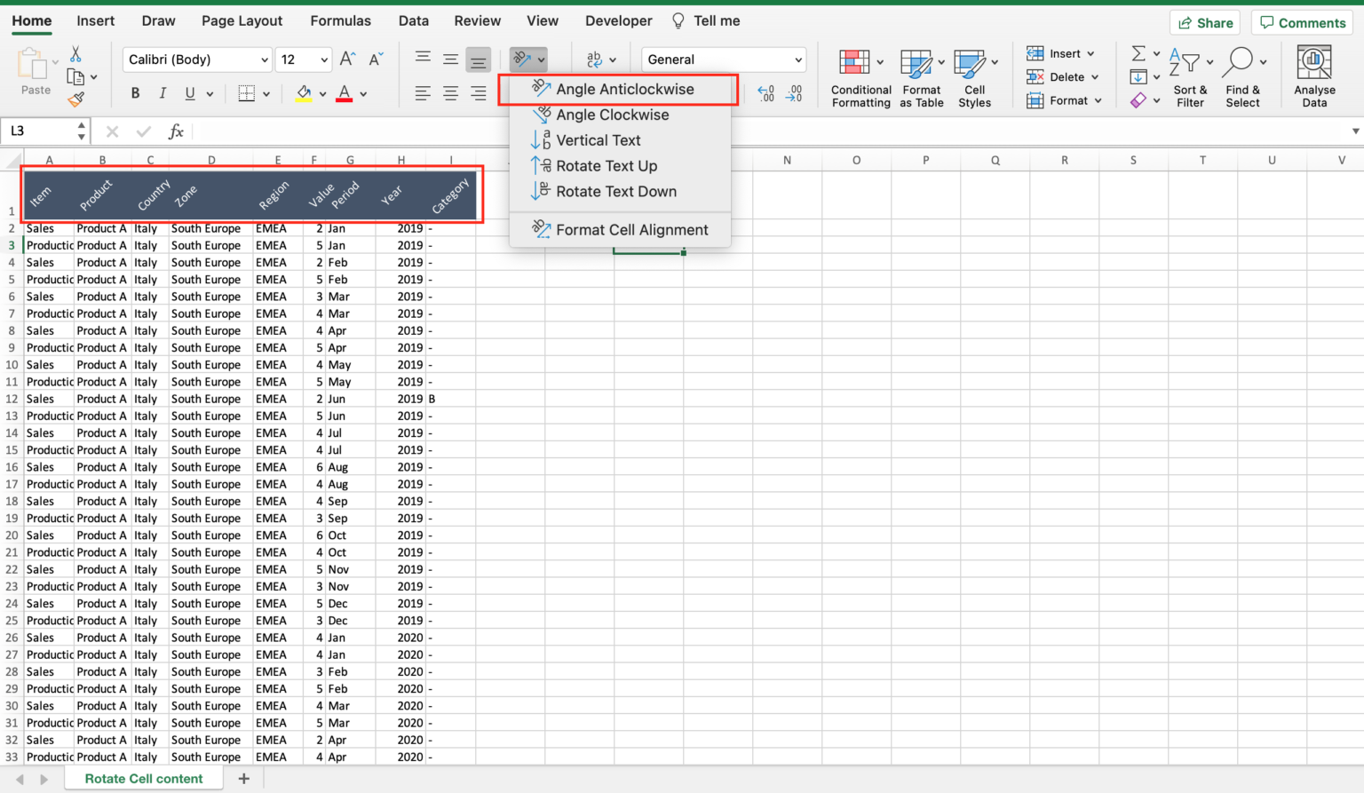 How To Rotate Cell Contents In Excel Spreadcheaters 2298