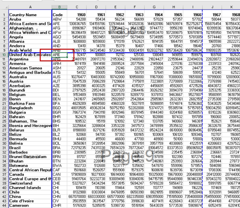 how do you set a page break in excel