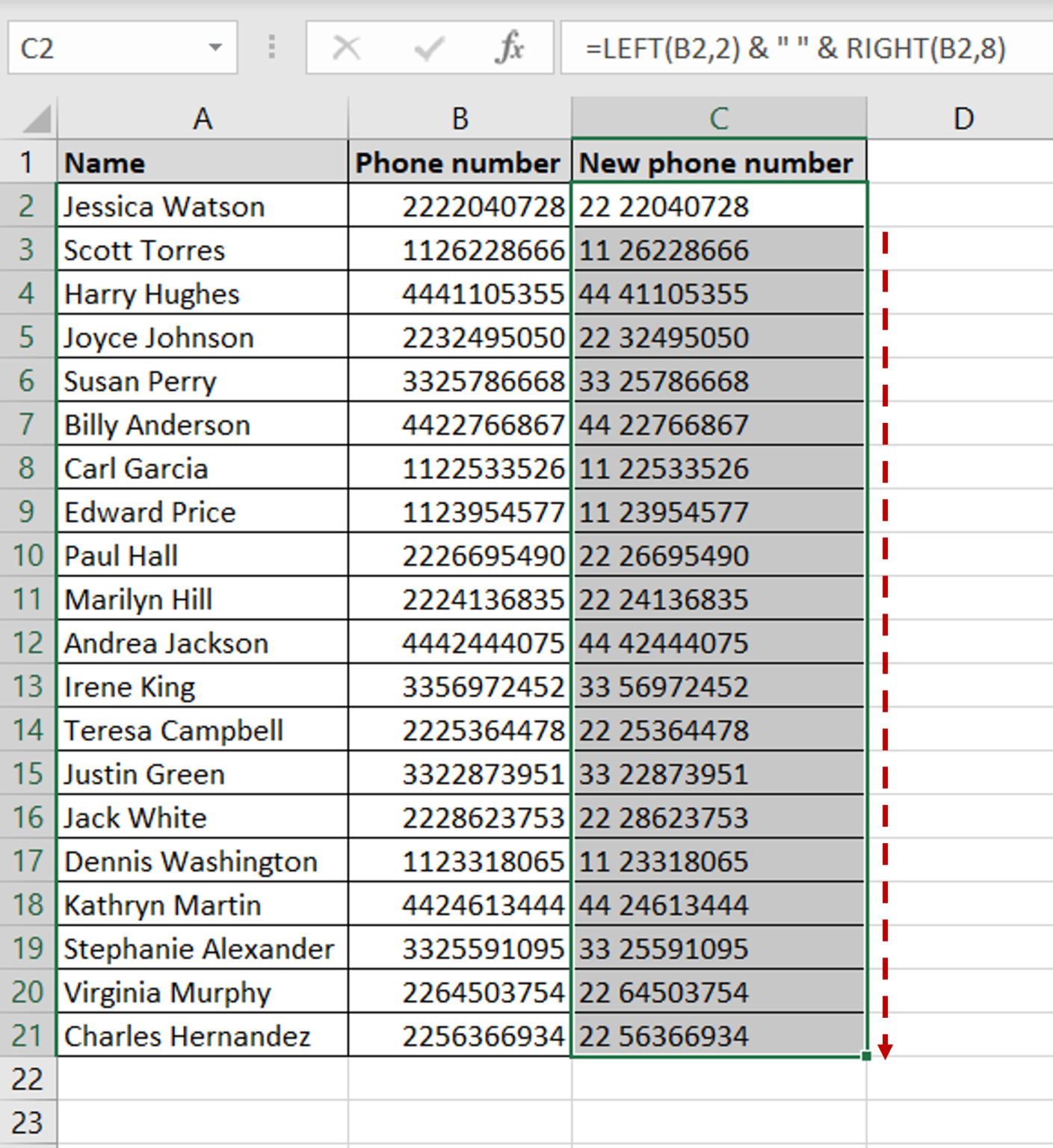 How To Add Space In Each Cell In Excel