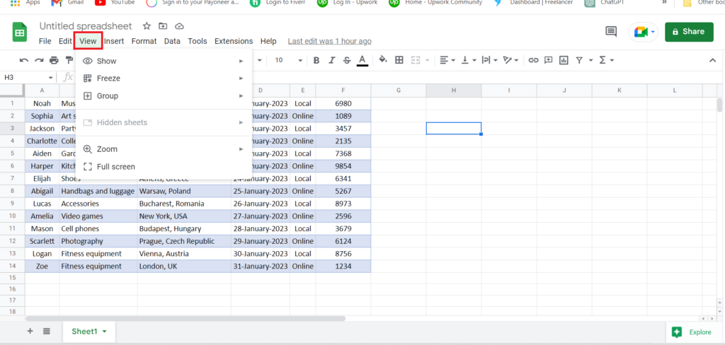 How To Zoom In Google Sheets | SpreadCheaters