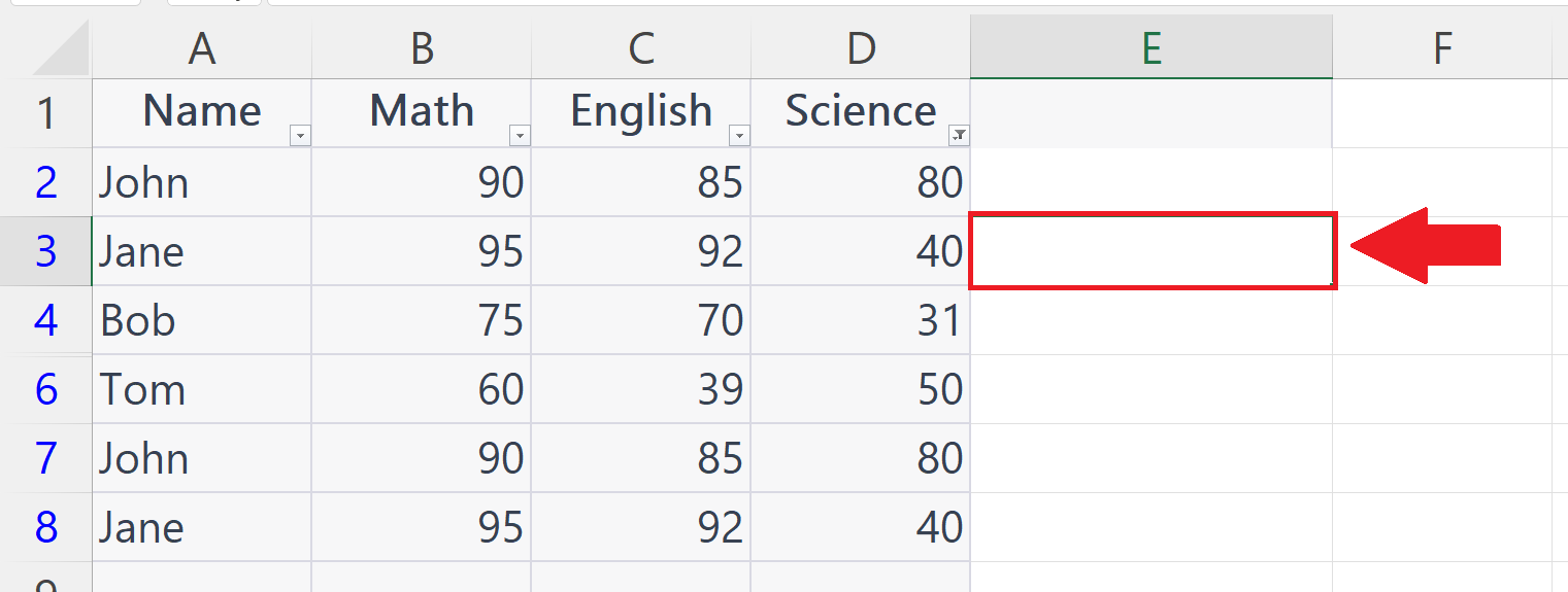 How To Sum Only Visible Cells In Microsoft Excel | SpreadCheaters