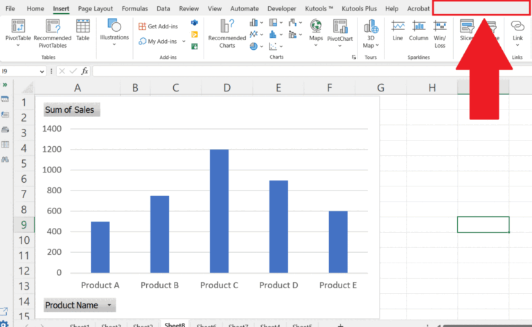 How To Add A Title To A Pivot Chart In Microsoft Excel | SpreadCheaters