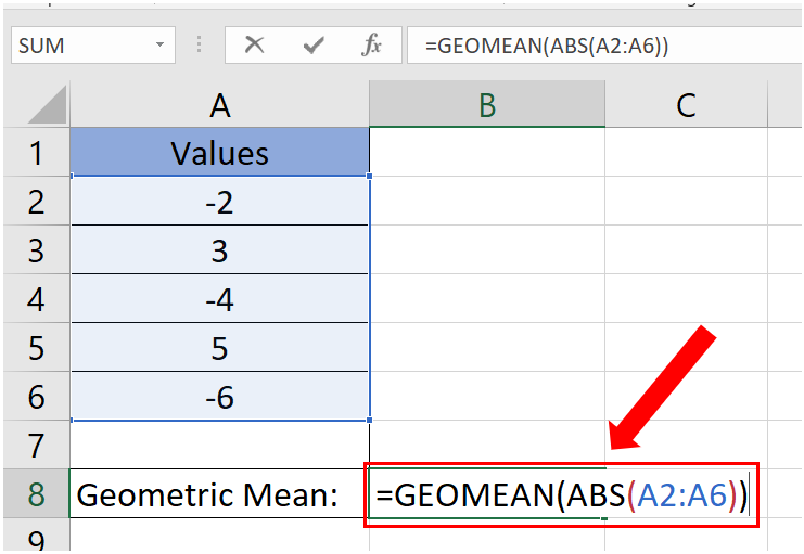 how-to-calculate-geometric-mean-in-excel-with-negative-numbers-spreadcheaters