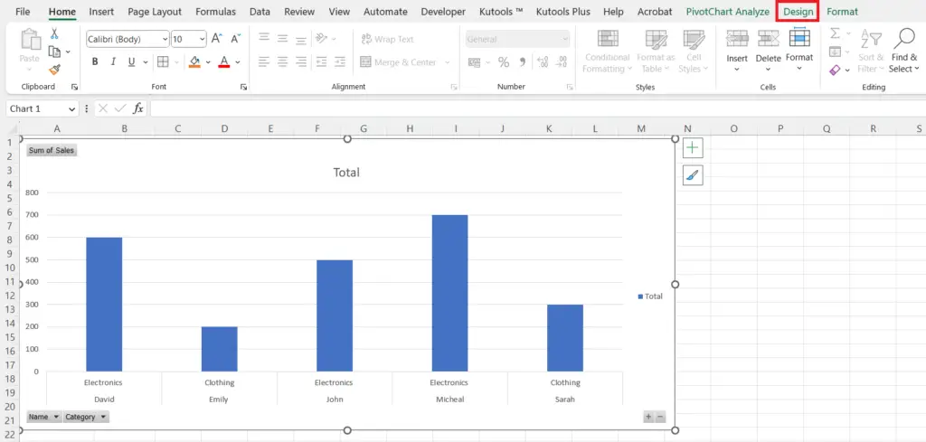 How To Change Colors In An Excel Pivot Chart | SpreadCheaters
