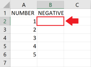 How To Make Positive Numbers Negative In Excel | SpreadCheaters