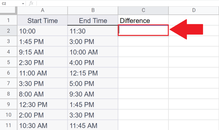 How To Subtract Time In Google Sheets SpreadCheaters How To Subtract Time In Google Sheets SpreadCheaters