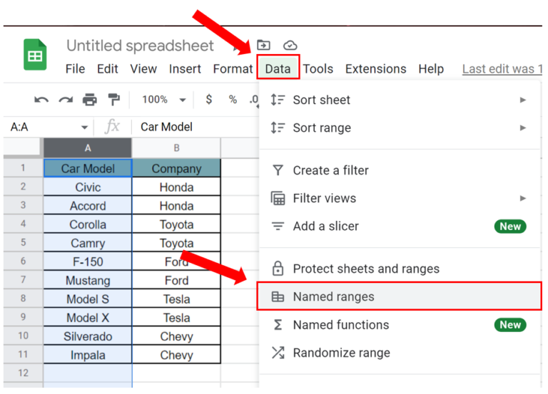 How To Title A Column In Google Sheets | SpreadCheaters