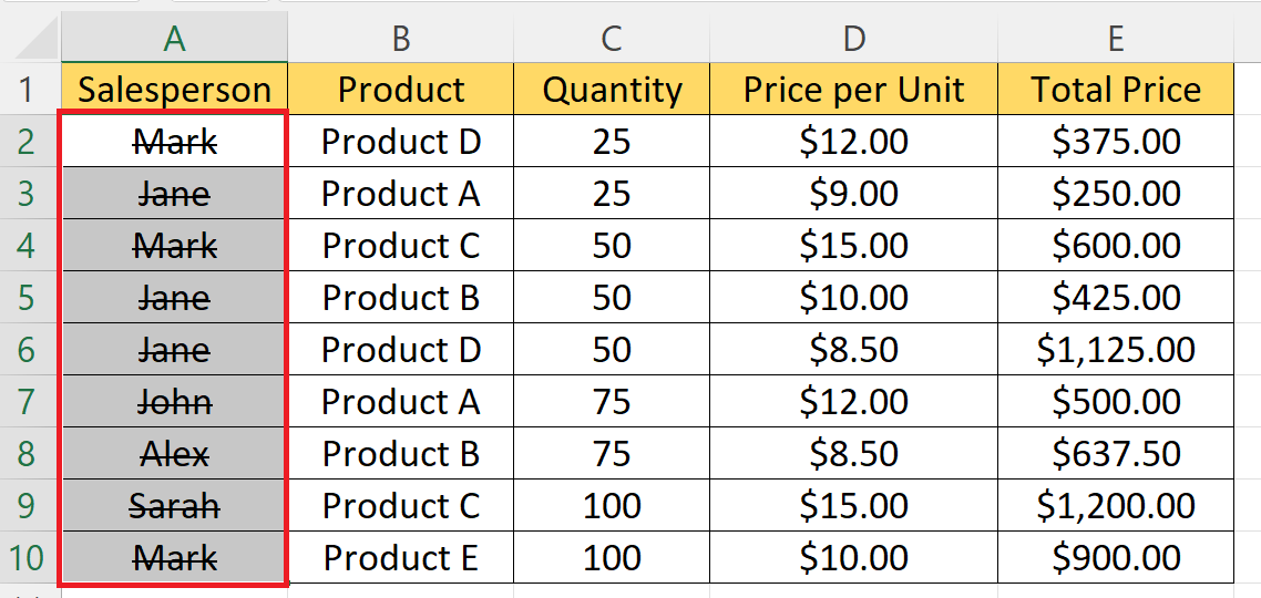 How To Remove The Line Through Text In Microsoft Excel Spreadcheaters 4737