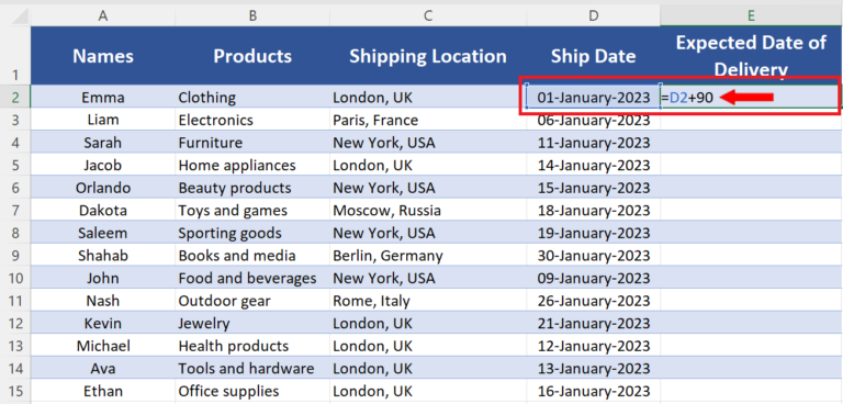 how-to-add-90-days-to-a-date-in-excel-spreadcheaters