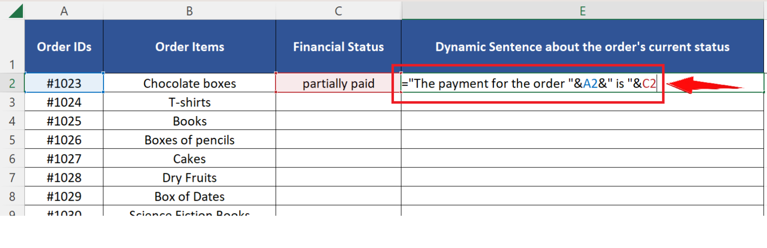 How To Use A Cell Value In Sentence In Excel Spreadcheaters 1964