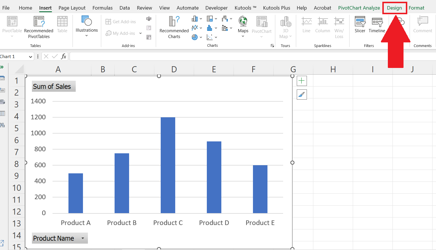 How To Add A Title To A Pivot Chart In Microsoft Excel | SpreadCheaters