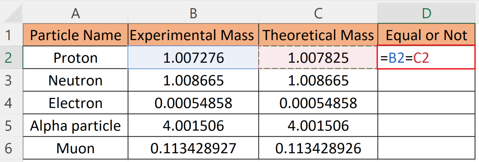 how-to-check-if-two-cells-are-equal-in-microsoft-excel-spreadcheaters