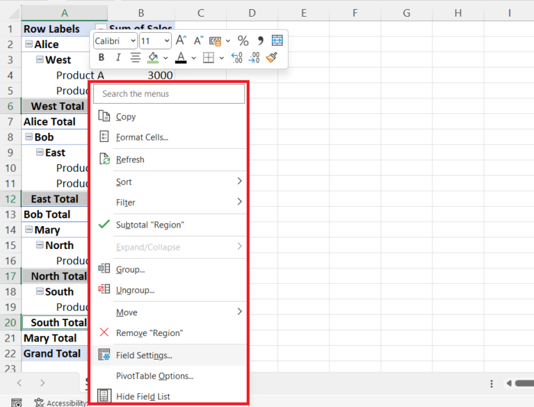 How To Remove Subtotals From A Pivot Table In Microsoft Excel Spreadcheaters 8134