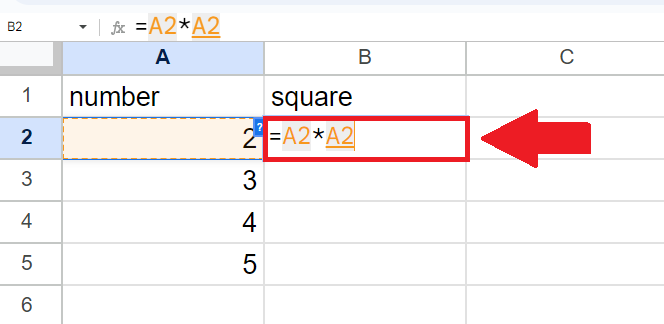  How To Square A Number In Google Sheets SpreadCheaters